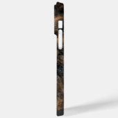 Stolze Löwe mit grünen Augen-Malerei Case-Mate iPhone Hülle (Rückseite / Links)