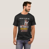 Stolze Luftwaffe Grumpy Funny American Flag T-Shirt (Vorne ganz)