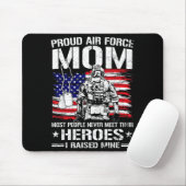 Stolze Luftwaffe-Mutter hat Helden-Flagge-Luftwaff Mousepad (Mit Mouse)