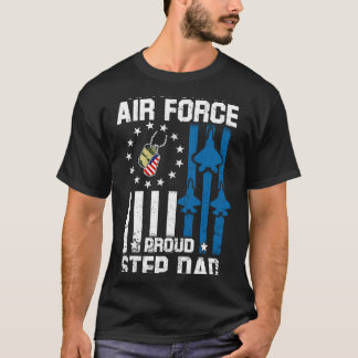 Stolze Luftwaffe Stiefvater Flagge Luftwaffe Famil T-Shirt