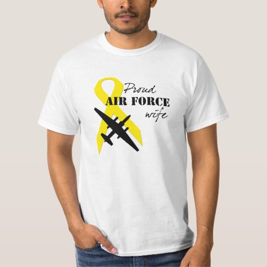 Stolze Luftwaffen-Ehefrau T-Shirt (Vorderseite)