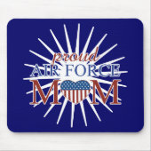 Stolze Luftwaffen-Mama Mousepad (Vorne)