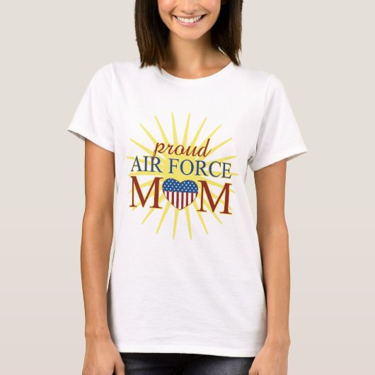 Stolze Luftwaffen-Mama T-Shirt (Vorderseite)