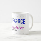 Stolze Luftwaffen-Tochter-Tasse Kaffeetasse (VorderseiteRechts)