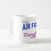 Stolze Luftwaffen-Tochter-Tasse Kaffeetasse (Vorderseite Links)
