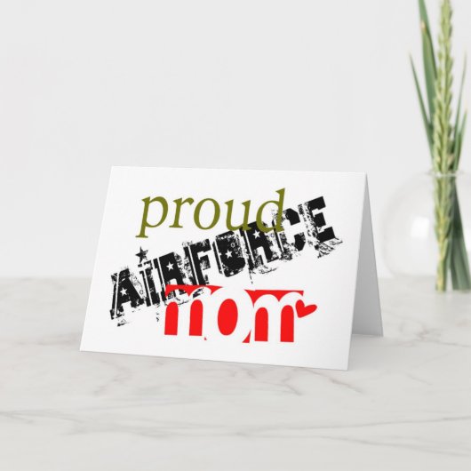 stolze Luftwaffenmutter Karte (Vorderseite)