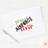 stolze Luftwaffenmutter Runder Aufkleber (Umschlag)