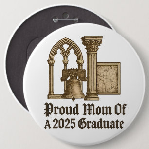 Stolze Mama 2025 Grad Classic Euro History Style Button
