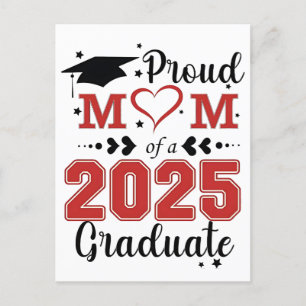Stolze Mama 2025 Graduate Abschluss Muttertag Feiertagspostkarte