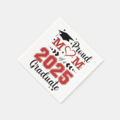 Stolze Mama 2025 Graduate Abschluss Muttertag Serviette (Ecke)