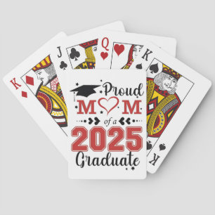 Stolze Mama 2025 Graduate Abschluss Muttertag Spielkarten