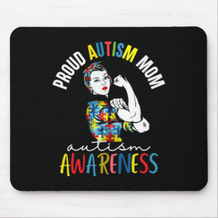 Stolze Mama Autismus Bewusstsein Familie Matching  Mousepad