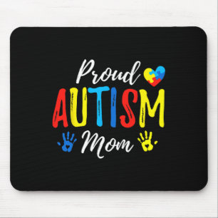 Stolze Mama Autismus Bewusstseinsfamilie Matching Mousepad