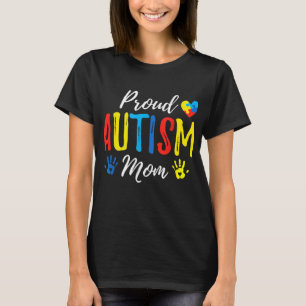 Stolze Mama Autismus Bewusstseinsfamilie Matching T-Shirt