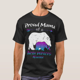 Stolze Mama-Bärin Bewusstsein für Geburtsfehler T-Shirt