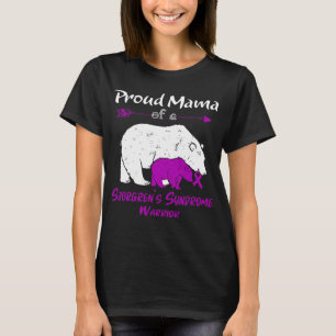 Stolze Mama Bear Sjögren-Syndrom-Bewusstsein T-Shirt