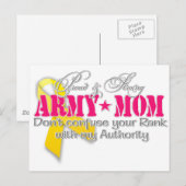 Stolze Mama der Armee Postkarte (Vorne/Hinten)