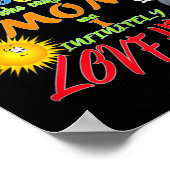 Stolze Mama der Down Syndrome Poster (Ecke)