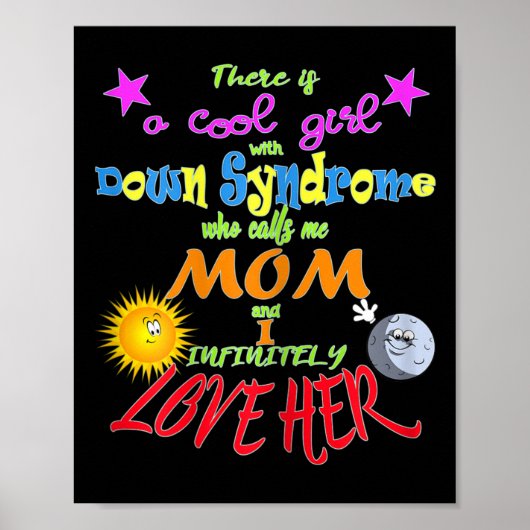 Stolze Mama der Down Syndrome Poster (Vorne)