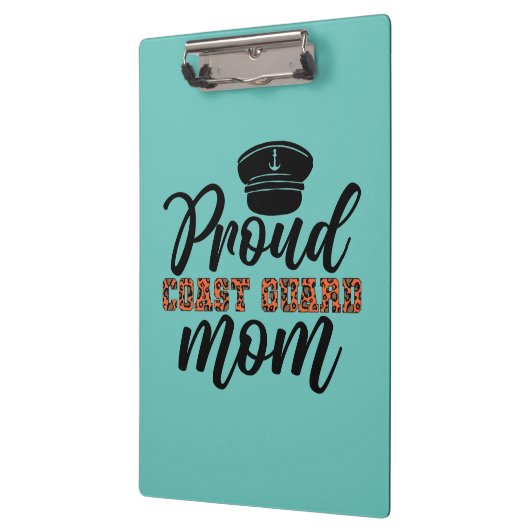 Stolze Mama der Küstenwache, Liebe für die Küstenw Klemmbrett (Links)