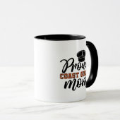 Stolze Mama der Küstenwache, Liebe für die Küstenw Tasse (VorderseiteRechts)