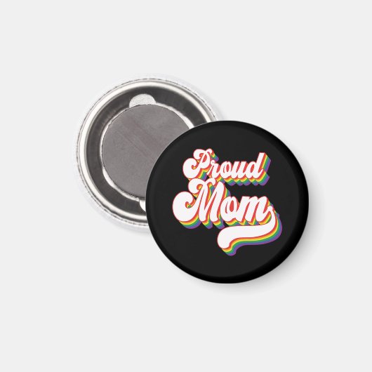 Stolze Mama der LGBTQ | GAY PRIDE MAMA | Unterstüt Magnet (Vorderseite/Rückseite)