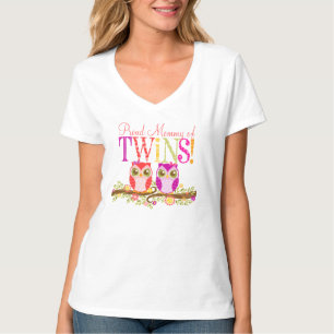 Stolze Mama der Zwillinge! Niedliches T-Shirt