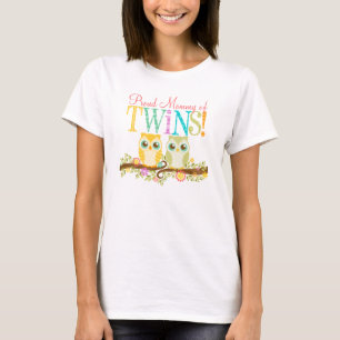 Stolze Mama der Zwillinge! Niedliches T-Shirt