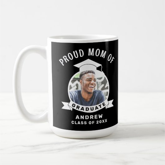 Stolze Mama des Abschlusses 2025 Kaffeetasse (Links)