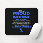 Stolze Mama des Alopezie-Kriegers Mousepad (Mit Mouse)