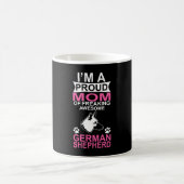 Stolze Mama des deutschen Schäferhundes Kaffeetasse (Mittel)