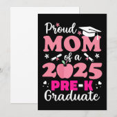 Stolze Mama des Graduate 2025 Einladung (Vorne/Hinten)