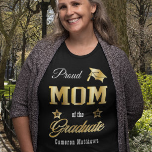 Stolze Mama des Graduate Name Abschluss Tri-Blend Shirt