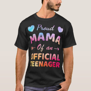 Stolze Mama des offiziellen Teenagers zum 13. Gebu T-Shirt