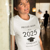 Stolze Mama des Schwarzen T - Shirt der Graduate C