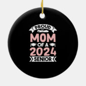 Stolze Mama einer 2024-Abschluss-Klasse von 202 Keramik Ornament (Hinten)