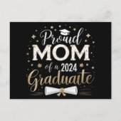 Stolze Mama einer 2024-Grad-Klasse Postkarte (Vorderseite)