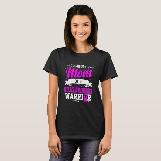 Stolze Mama einer Arnold Chiari Malformation T-Shirt (Vorne ganz)