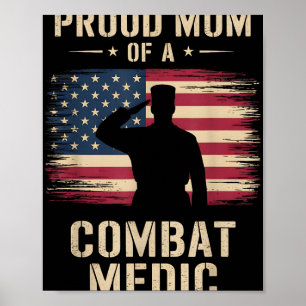Stolze Mama einer Combat Medic Veterans Day Mama G Poster