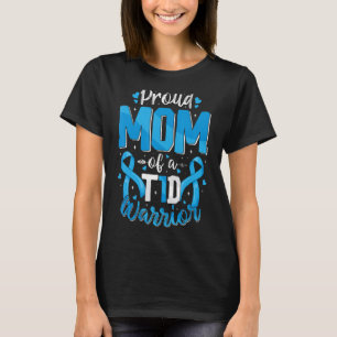 Stolze Mama einer Diabeteskur des T1D-Kriegers Typ T-Shirt