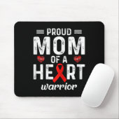 Stolze Mama einer Herzkrankheit Mousepad (Mit Mouse)