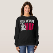 Stolze Mama einer Jiu Jitsu Kämpferin Bjj Mutter Sweatshirt (Vorne ganz)