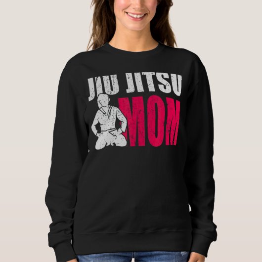 Stolze Mama einer Jiu Jitsu Kämpferin Bjj Mutter Sweatshirt (Vorderseite)