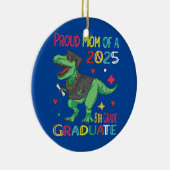 Stolze Mama einer Klasse von 2025 Grad 8 Keramik Ornament (Rechts)