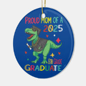 Stolze Mama einer Klasse von 2025 Grad 8 Keramik Ornament (Links)