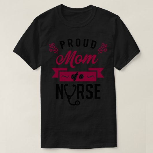 Stolze Mama einer Krankenschwester 2 T-Shirt (Design vorne)