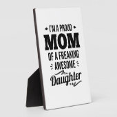 Stolze Mama einer Phantastischen Tochter Fotoplatte (Seite)