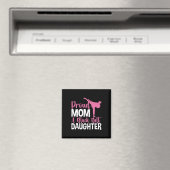 Stolze Mama einer schwarzen Gürteltochter Magnet (In Situ (Geschirrspüler))