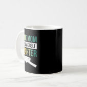 Stolze Mama einer Schwarzgürteltochter 19 Kaffeetasse (Vorderseite Links)