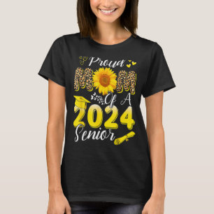 Stolze Mama einer Senior, Funny Leopard Sunfloe 20 T-Shirt
